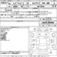 Daihatsu MOVE CANBUS лот № 73071 оценка 4  с аукциона в Японии 2