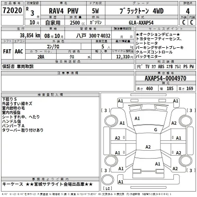 Toyota RAV4  с аукциона в Японии