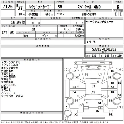 Daihatsu HIJET VAN  с аукциона в Японии
