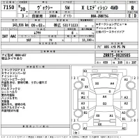 Toyota VOXY лот № 7150 оценка R  с аукциона в Японии 2