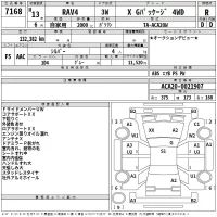 Toyota RAV4 лот № 7168 оценка R  с аукциона в Японии 2
