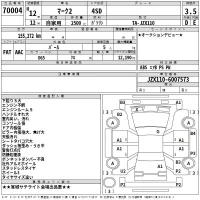 Toyota MARK II лот № 70004 оценка 3.5  с аукциона в Японии 2