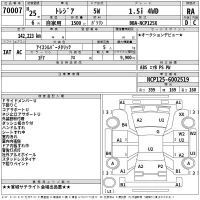 Subaru TREZIA лот № 70007 оценка RA  с аукциона в Японии 2