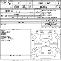 Toyota TANK лот № 7185 оценка 4  с аукциона в Японии 2