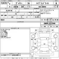 Toyota VOXY лот № 72070 оценка R  с аукциона в Японии 2