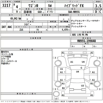 Suzuki WAGON R  с аукциона в Японии