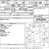 Toyota MARK II лот № 7219 оценка 3  с аукциона в Японии 2