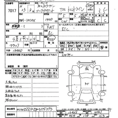 Volkswagen GOLF VARIANT  с аукциона в Японии