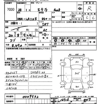 Subaru STELLA  с аукциона в Японии