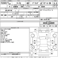 Toyota MARK II лот № 72103 оценка 3.5  с аукциона в Японии 2