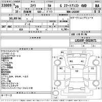 Subaru STELLA лот № 33009 оценка RA  с аукциона в Японии 2