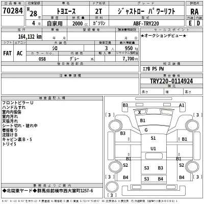 Toyota TOYOACE  с аукциона в Японии