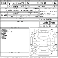 Daihatsu MOVE CANBUS лот № 3311 оценка RA  с аукциона в Японии 2