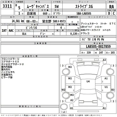 Daihatsu MOVE CANBUS  с аукциона в Японии