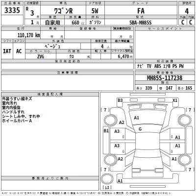 Suzuki WAGON R  с аукциона в Японии