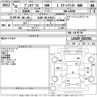 Subaru PLEO PLUS лот № 3012 оценка RA  с аукциона в Японии 2