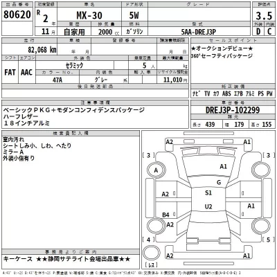 Mazda MX-30  с аукциона в Японии
