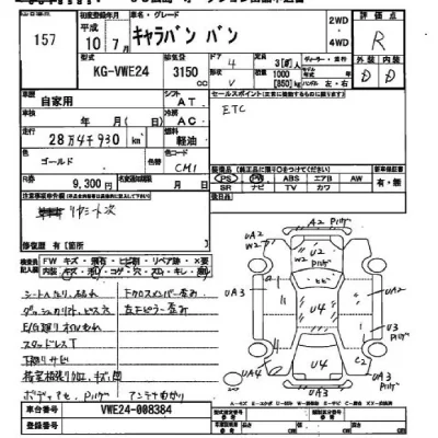 Nissan CARAVAN VAN  с аукциона в Японии