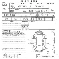 Volkswagen TIGUAN лот № 30125 оценка 4  с аукциона в Японии 10