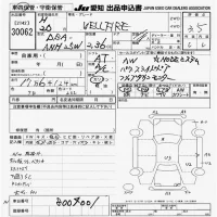 Toyota VELLFIRE лот № 30062 оценка 3.5  с аукциона в Японии 6