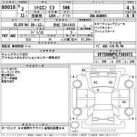 Citroen C3 лот № 80010 оценка 4.5  с аукциона в Японии 2