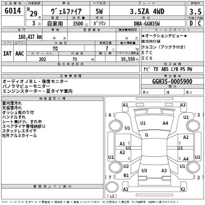 Toyota VELLFIRE  с аукциона в Японии
