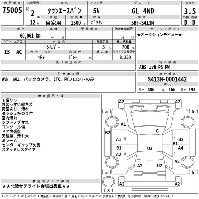Toyota TOWN ACE VAN  с аукциона в Японии