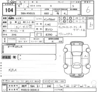 Suzuki WAGON R SMILE лот № 104 оценка 6  с аукциона в Японии 2