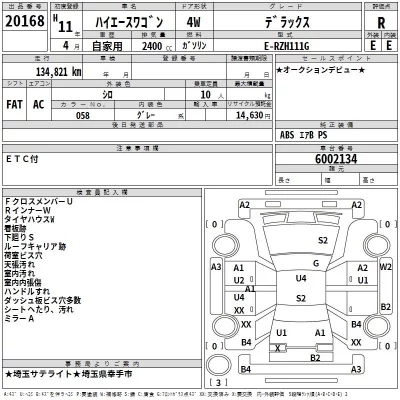 Toyota HIACE  с аукциона в Японии