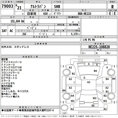 Suzuki ALTO LAPIN  с аукциона в Японии