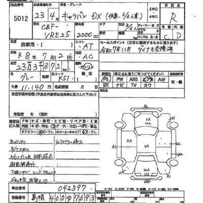 Nissan CARAVAN VAN  с аукциона в Японии