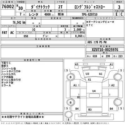 Toyota DYNA  с аукциона в Японии