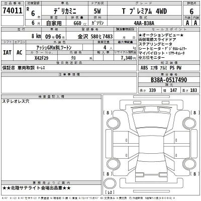Mitsubishi DELICA MINI  с аукциона в Японии