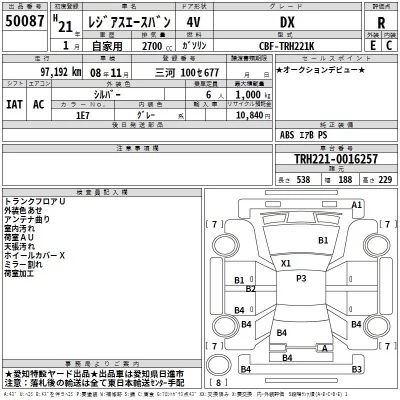 Toyota REGIUS ACE VAN  с аукциона в Японии