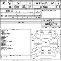 Toyota WISH лот № 40 оценка R  с аукциона в Японии 2