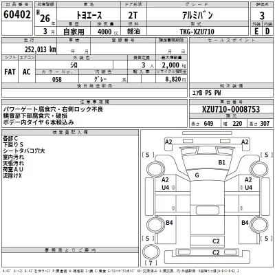 Toyota TOYOACE  с аукциона в Японии
