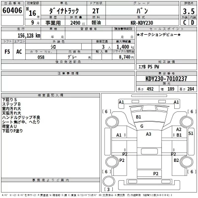 Toyota DYNA  с аукциона в Японии