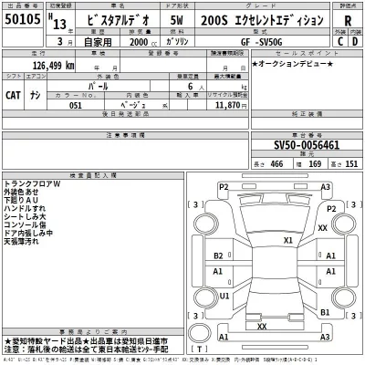 Toyota VISTA ARDEO  с аукциона в Японии