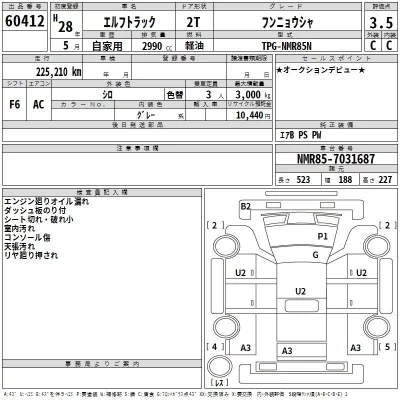 Isuzu ELF  с аукциона в Японии