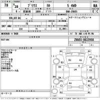 Toyota PRIUS лот № 78 оценка RA  с аукциона в Японии 2