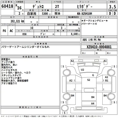 Hino DUTRO  с аукциона в Японии