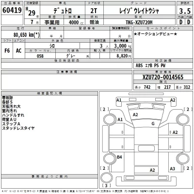 Hino DUTRO  с аукциона в Японии