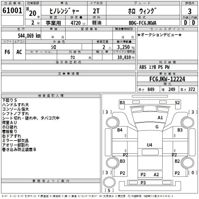Hino RANGER  с аукциона в Японии