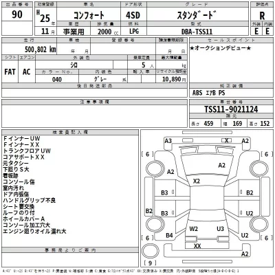 Toyota COMFORT  с аукциона в Японии