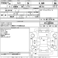 Honda LIFE лот № 77058 оценка RA  с аукциона в Японии 2