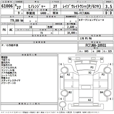 Hino RANGER  с аукциона в Японии