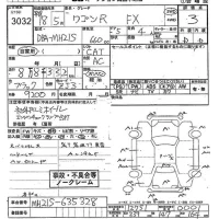 Suzuki WAGON R лот № 3032 оценка 3  с аукциона в Японии 10