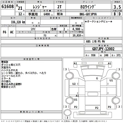 Hino RANGER  с аукциона в Японии