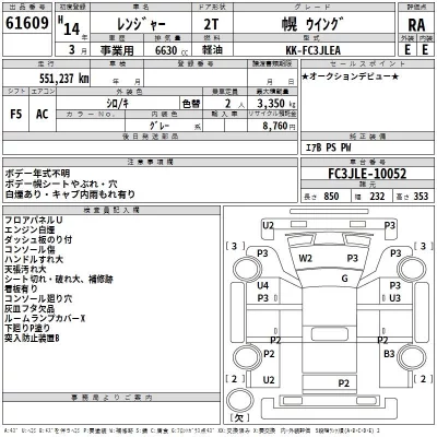 Hino RANGER  с аукциона в Японии