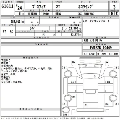Hino PROFIA  с аукциона в Японии
